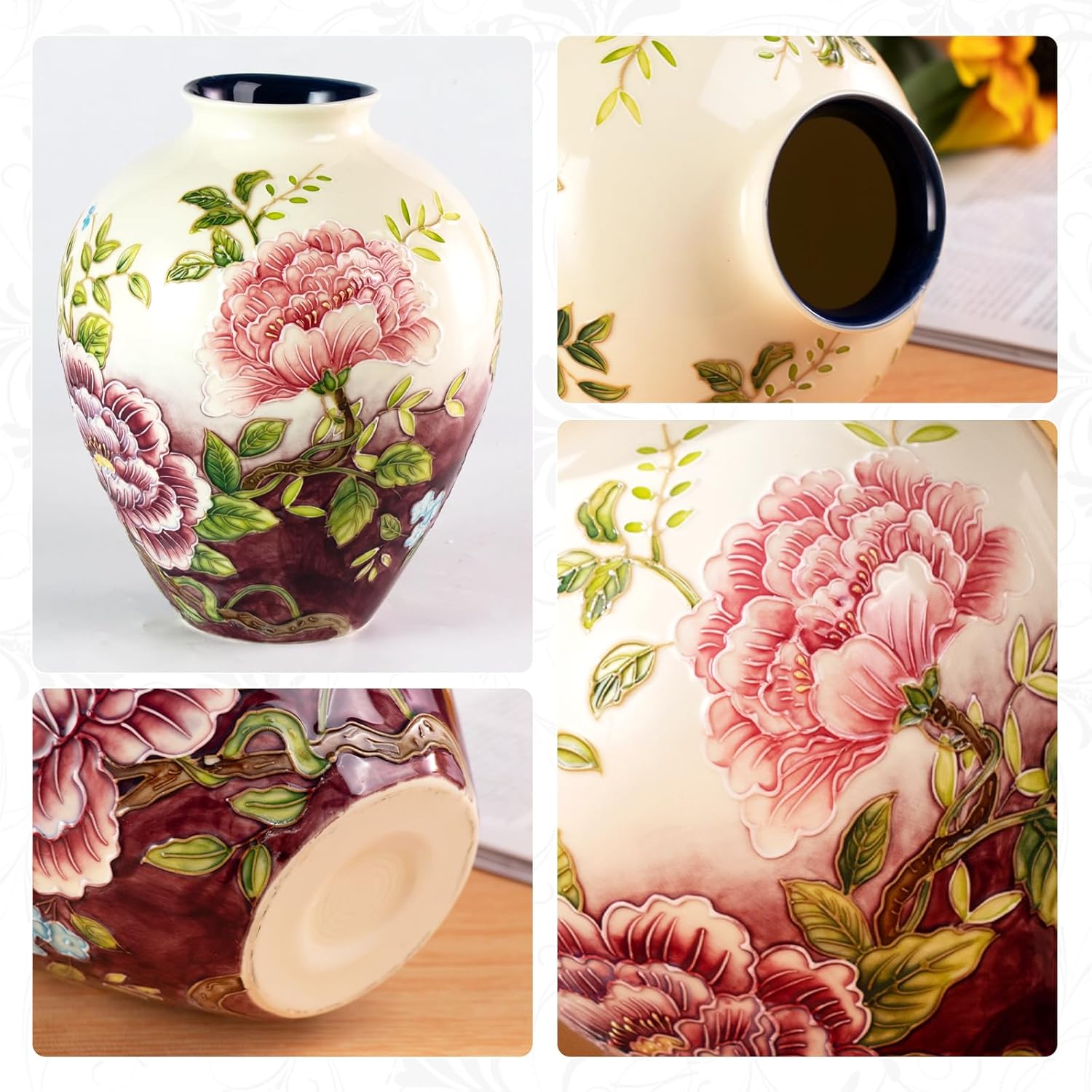 KAMMAK ceramic vase detail image 3