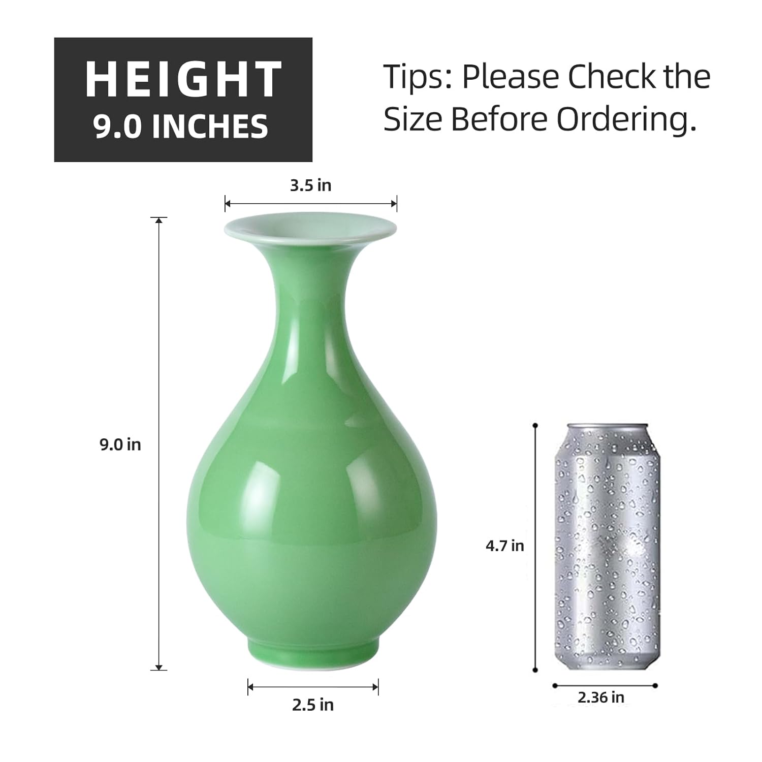 KAMMAK colored ceramic vase hand painted decorative vase