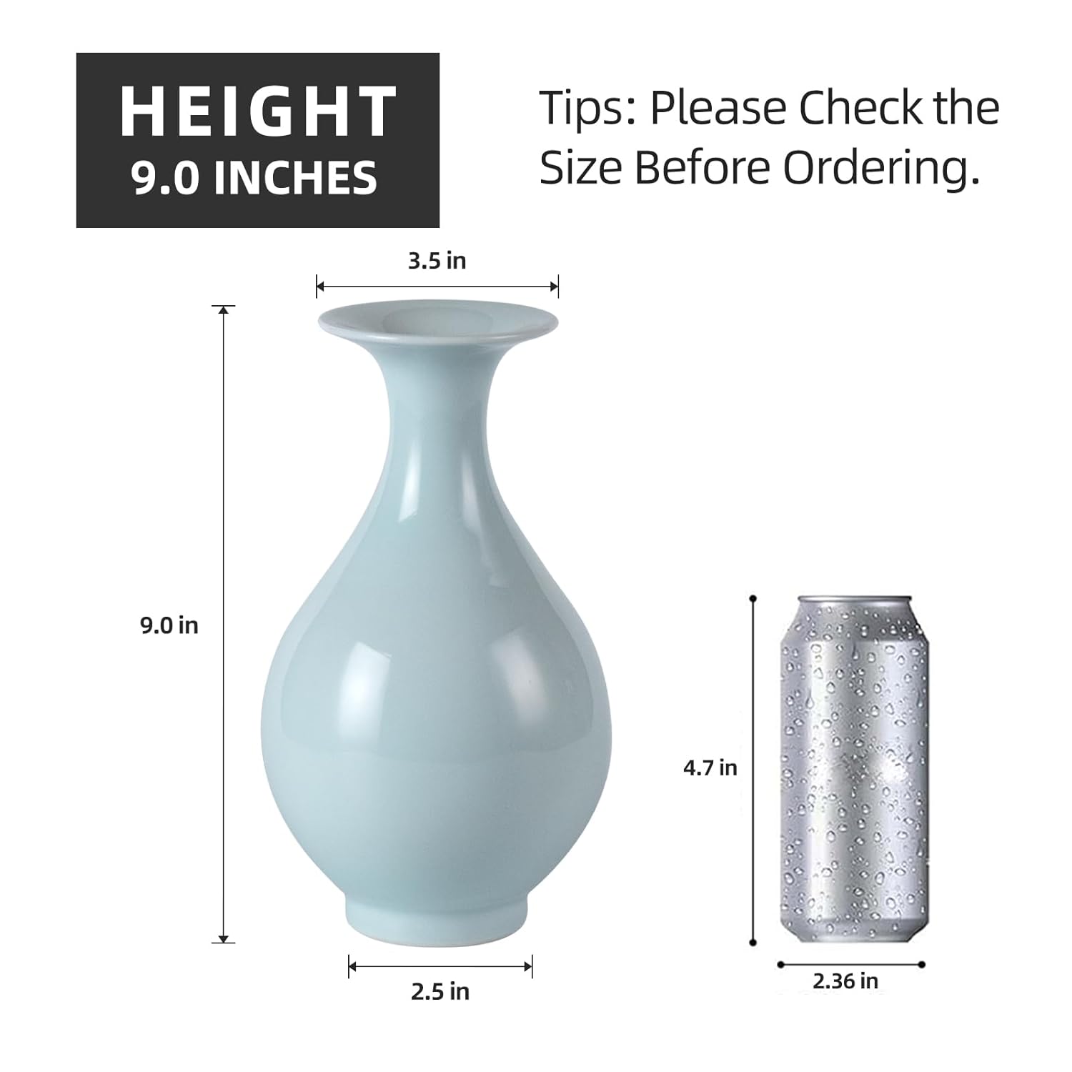 KAMMAK colored ceramic vase hand painted decorative vase