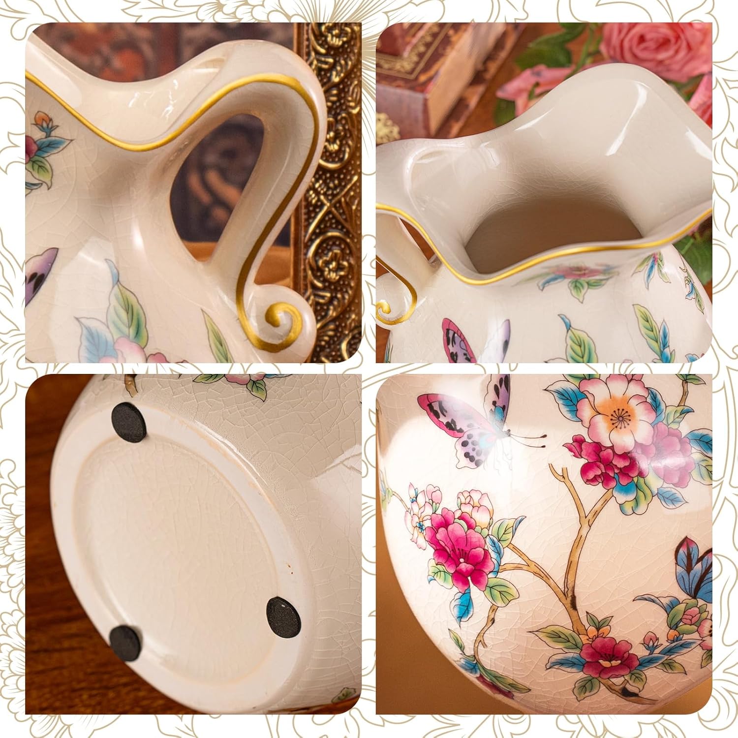 KAMMAK colored ceramic vase detail image 3