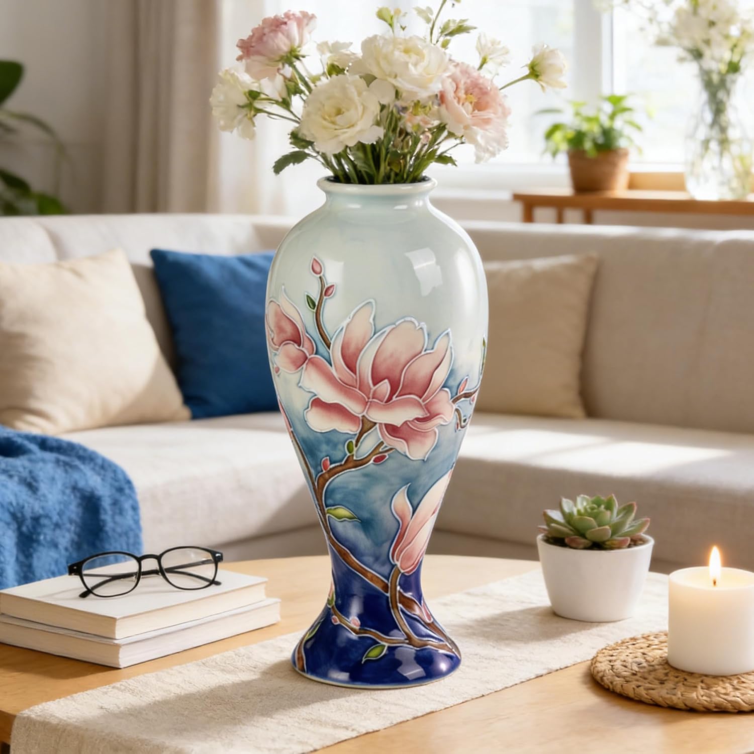 KAMMAK hand-painted ceramic vase - detail image 2