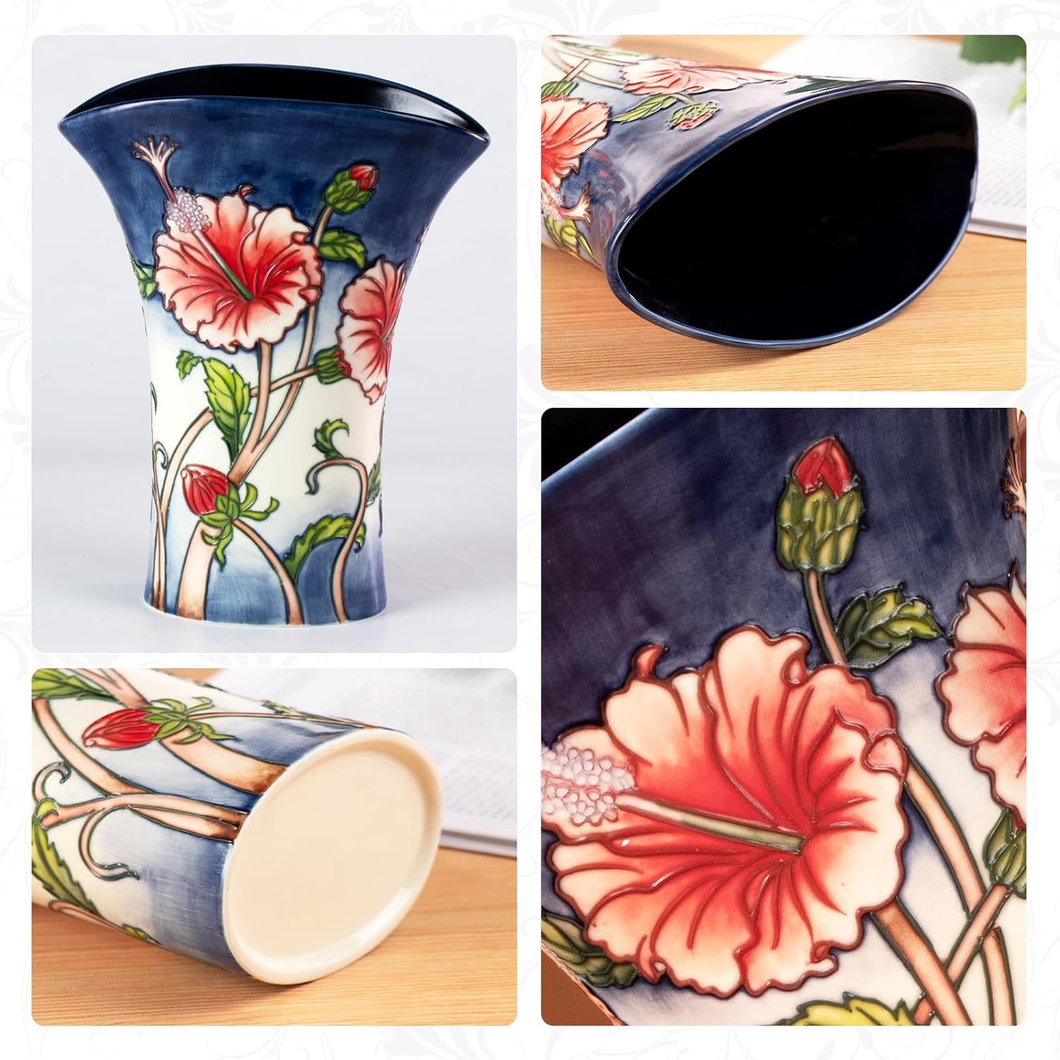 KAMMAK hand-painted ceramic vase - detail image 3
