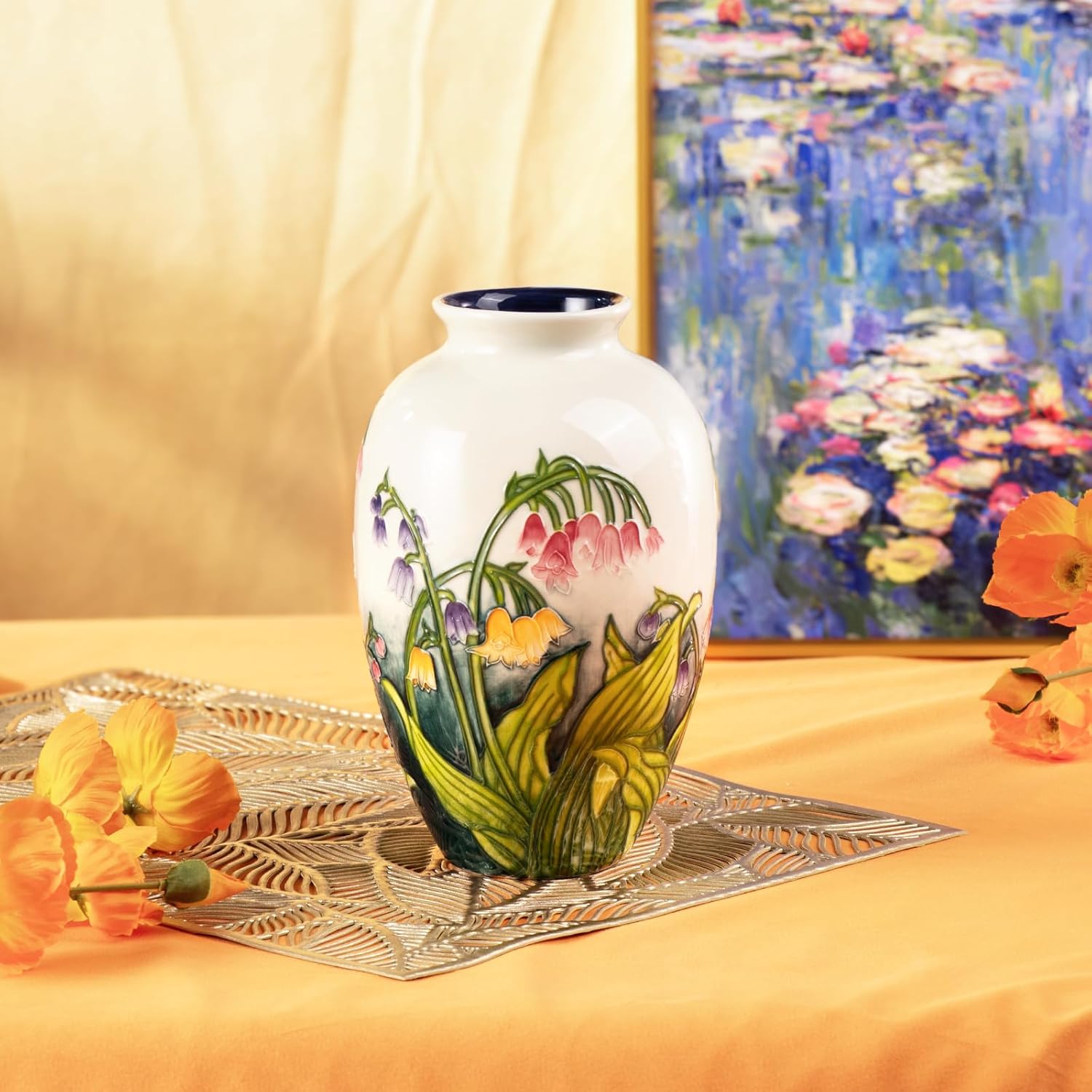 KAMMAK colored ceramic vase - decorative display image 1