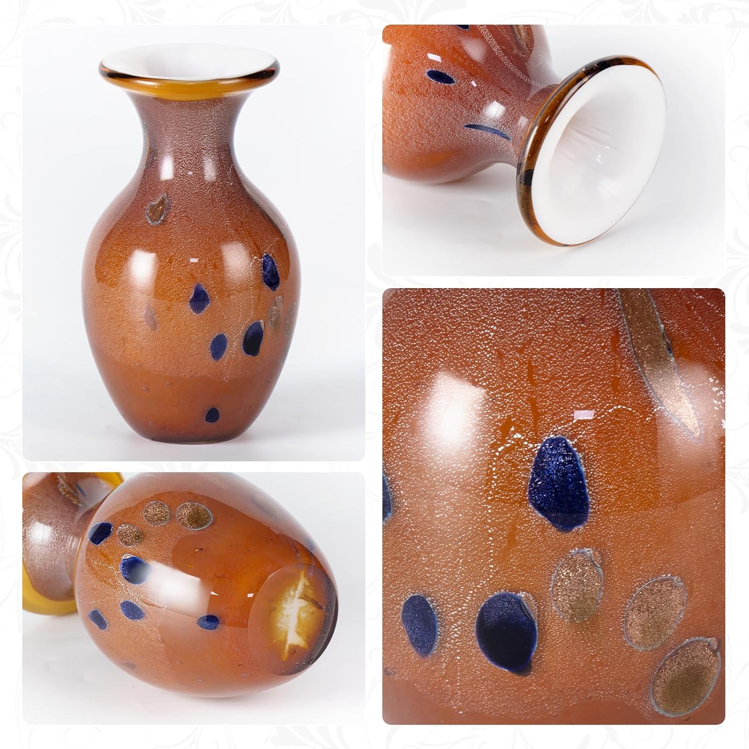 KAMMAK colored glass vase - detail image 3