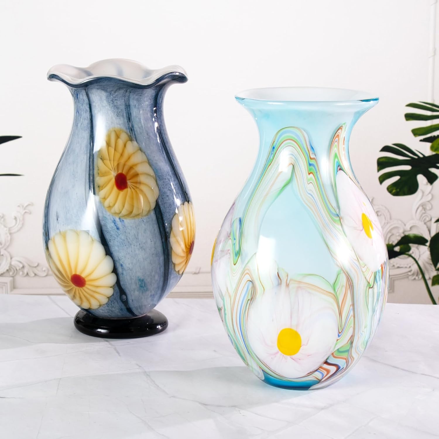 KAMMAK colorful glass vase - detail image 1