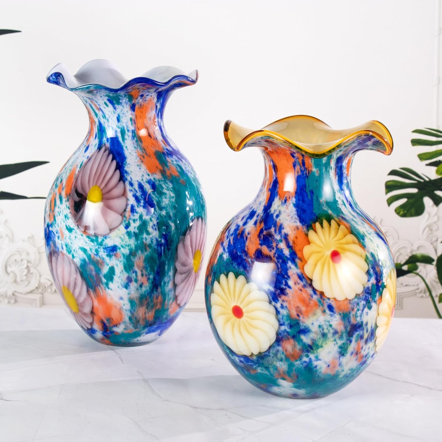 KAMMAK colorful glass vase - detail image 1