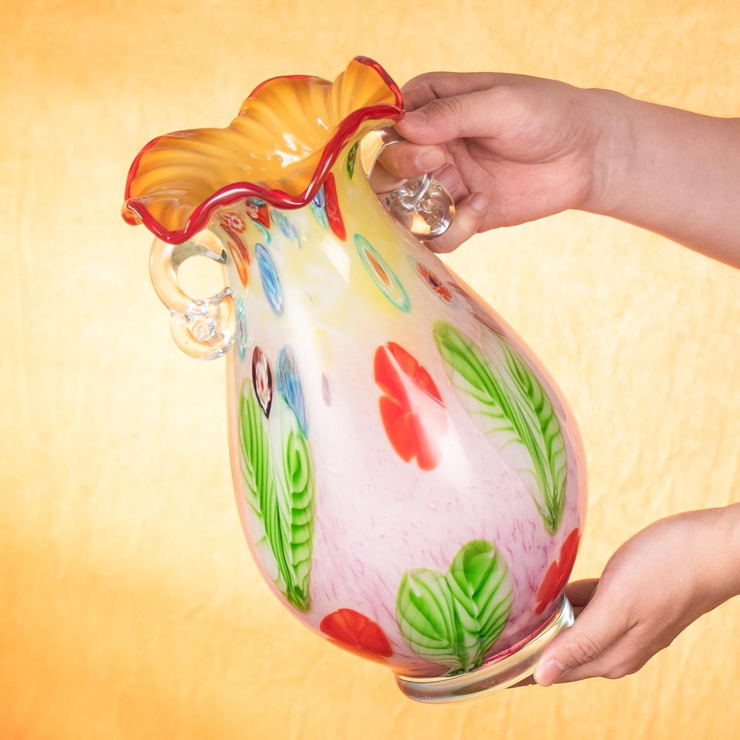 KAMMAK colorful glass vase - detail image 4