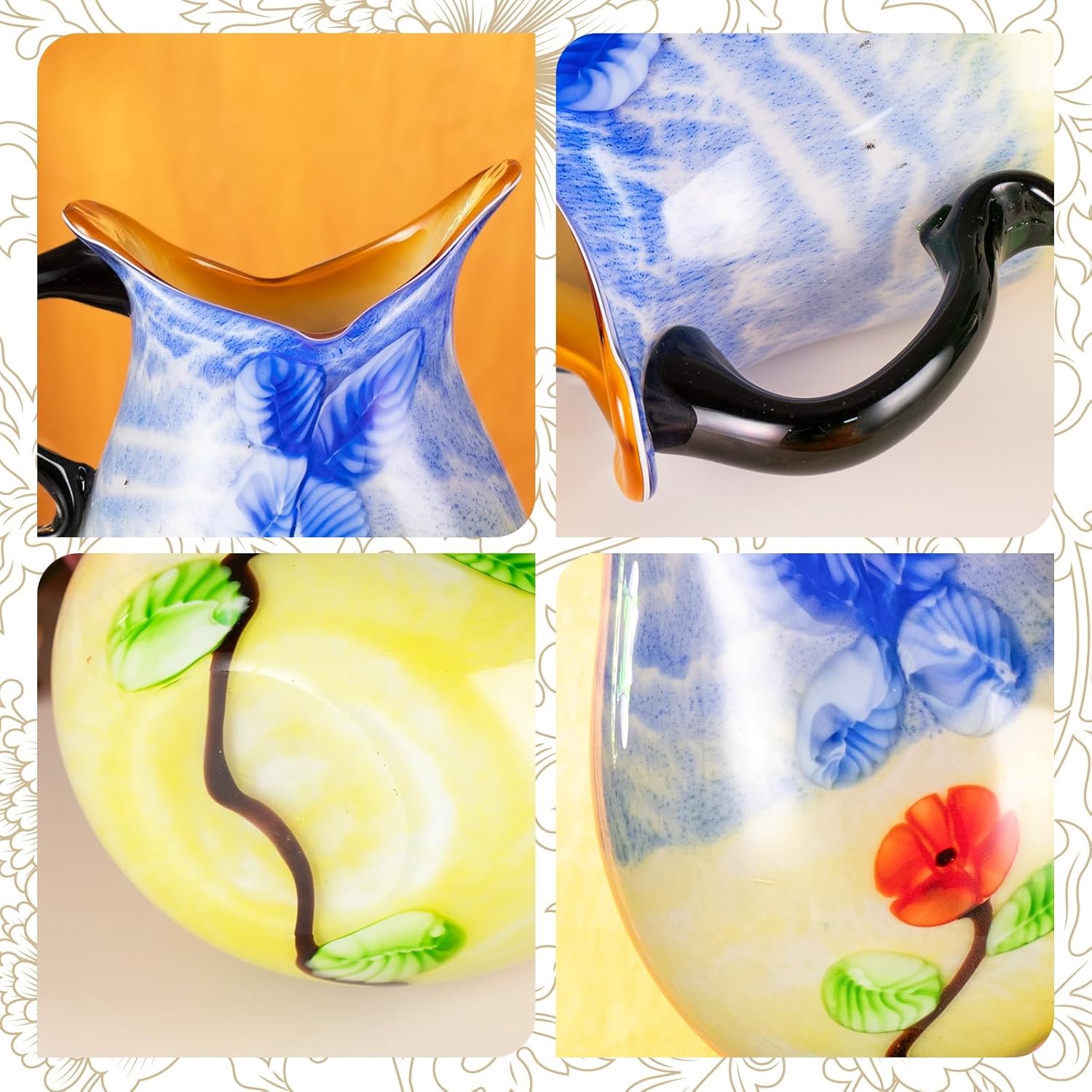 KAMMAK colorful glass vase - detail image 3