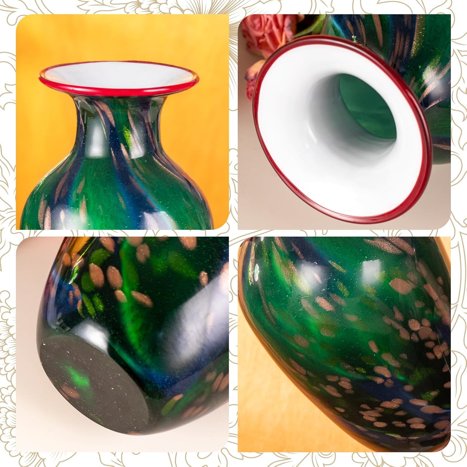 KAMMAK colorful glass vase - detail image 3