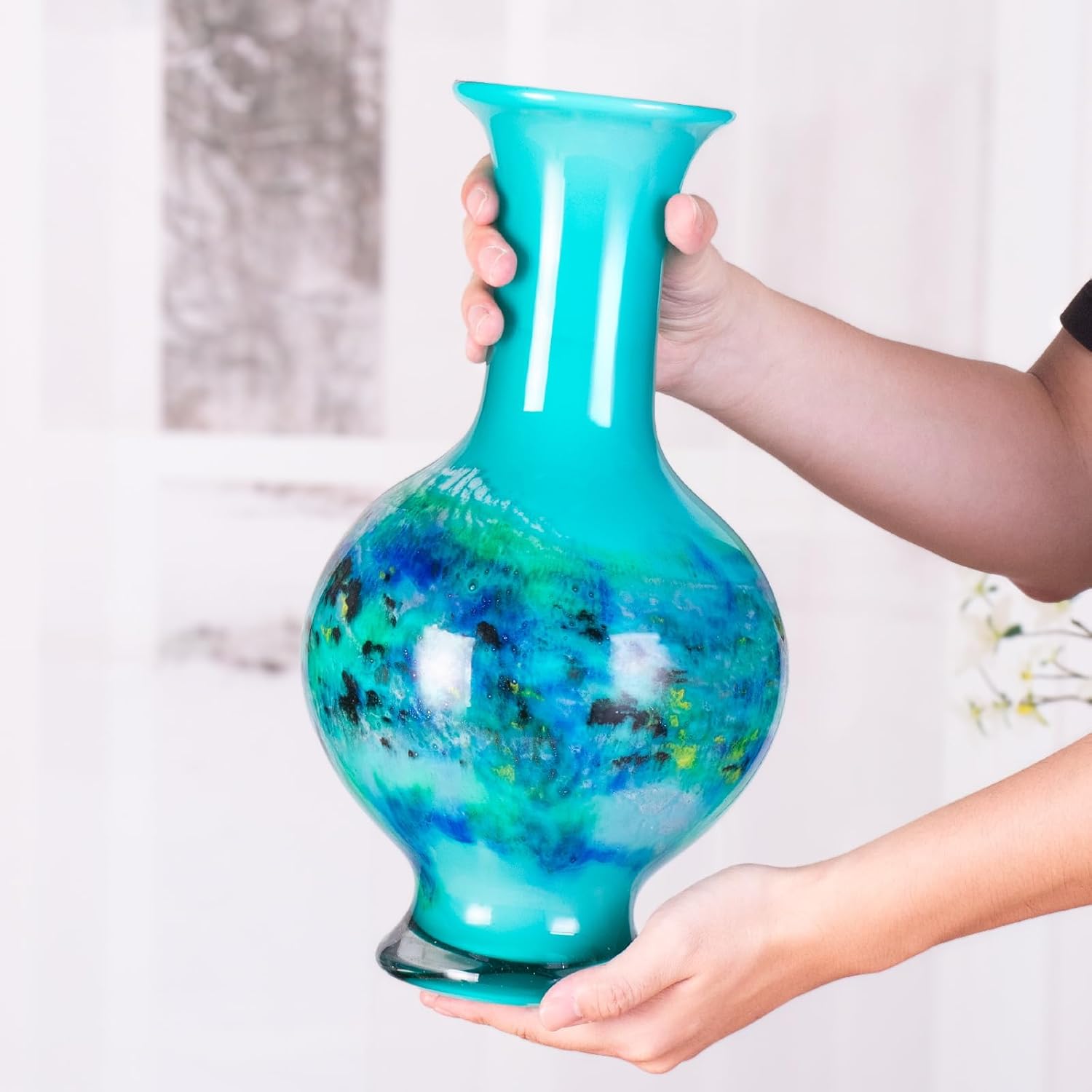 KAMMAK colorful glass vase - detail image 4