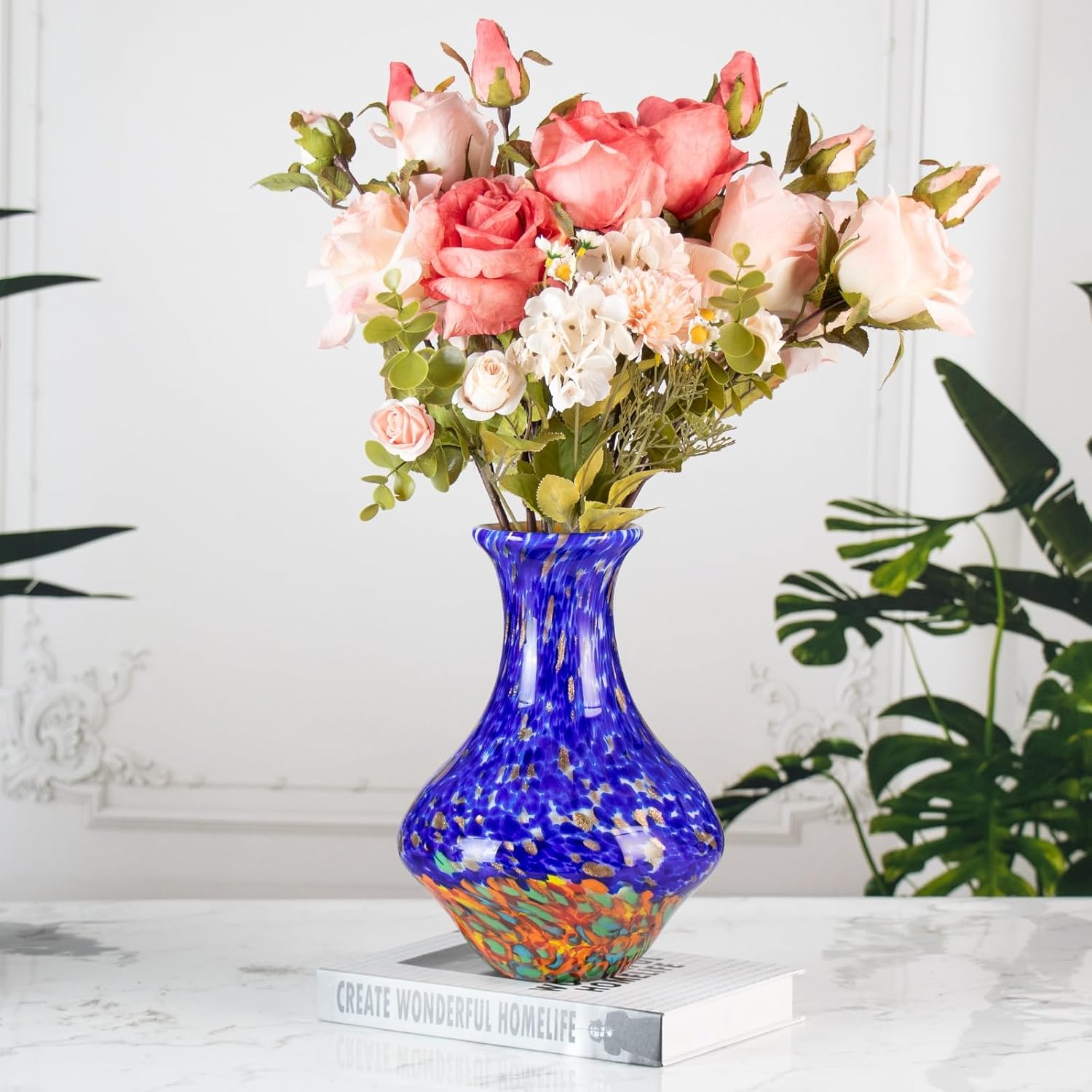 KAMMAK colorful glass vase - detail image 2