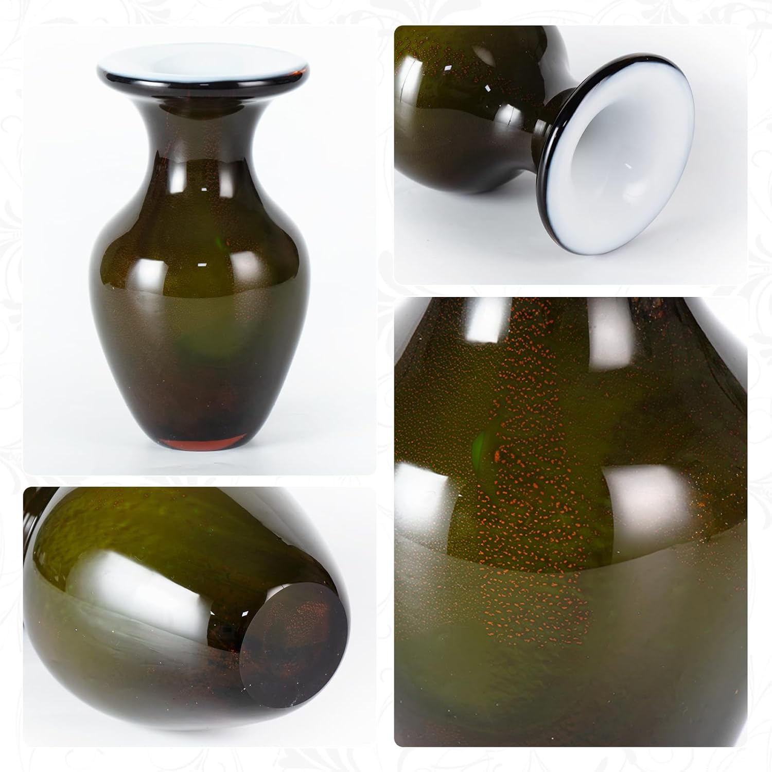 KAMMAK decorative glass vase detail image 3