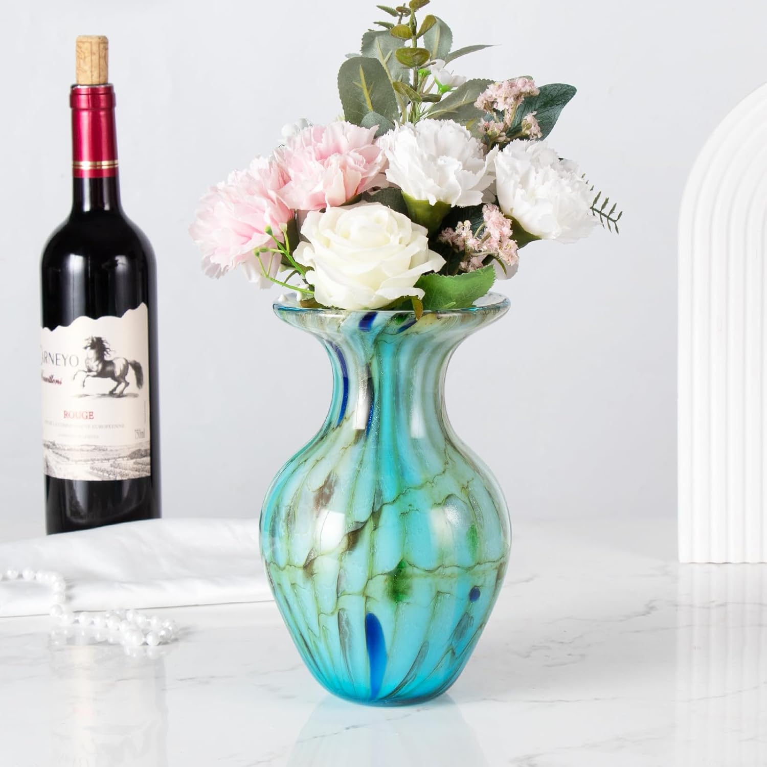KAMMAK decorative glass vase detail image 2