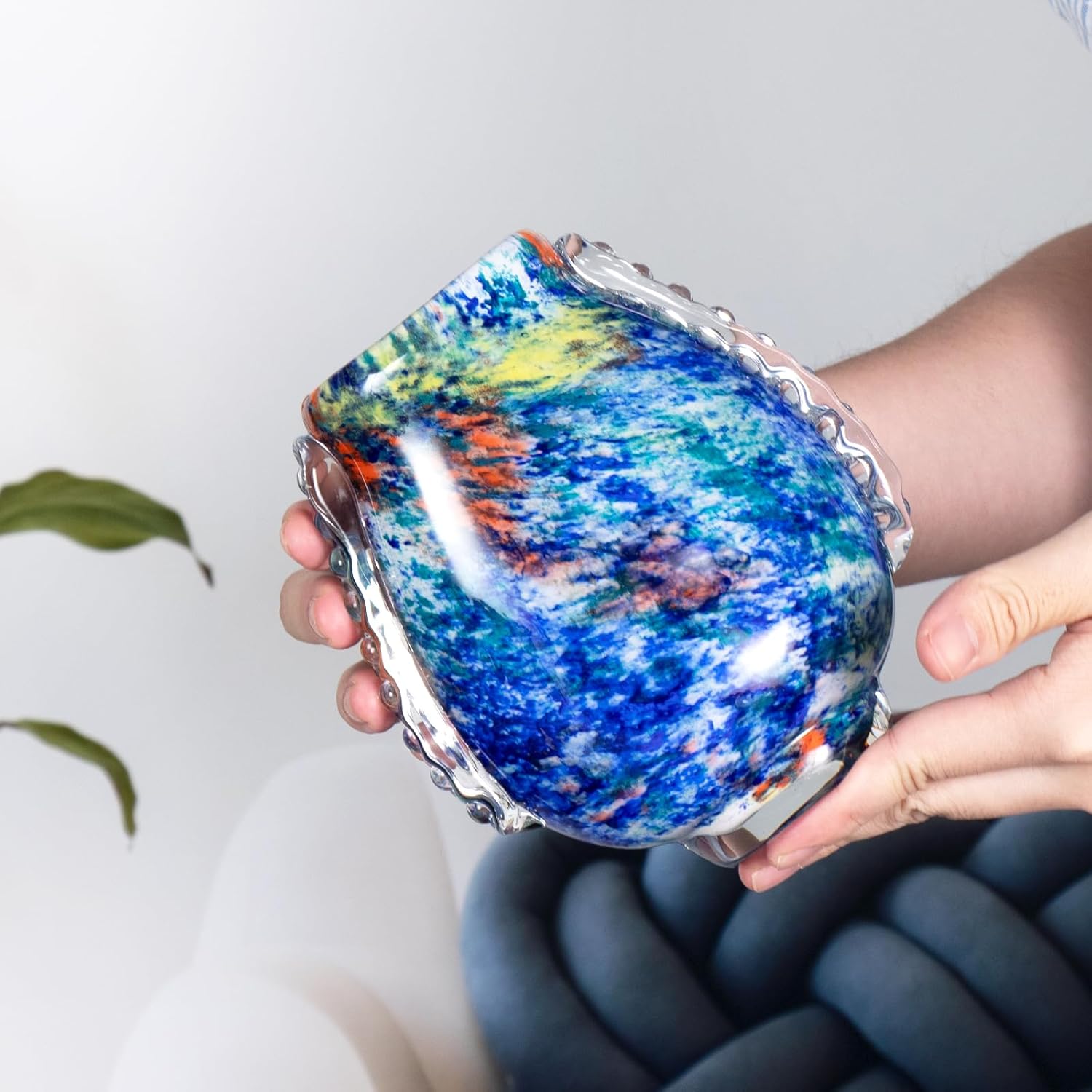 KAMMAK colorful glass vase detail image 4