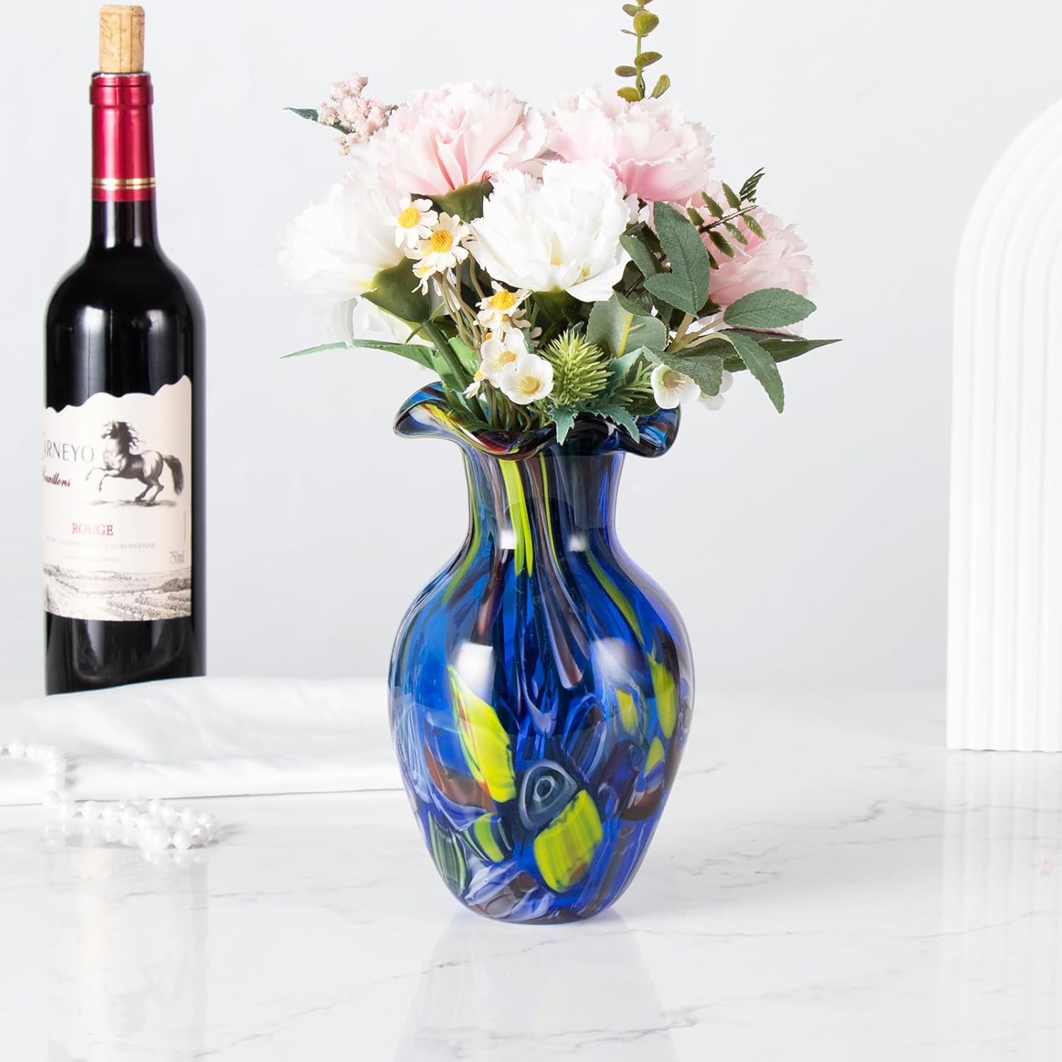 KAMMAK colorful glass vase detail image 2