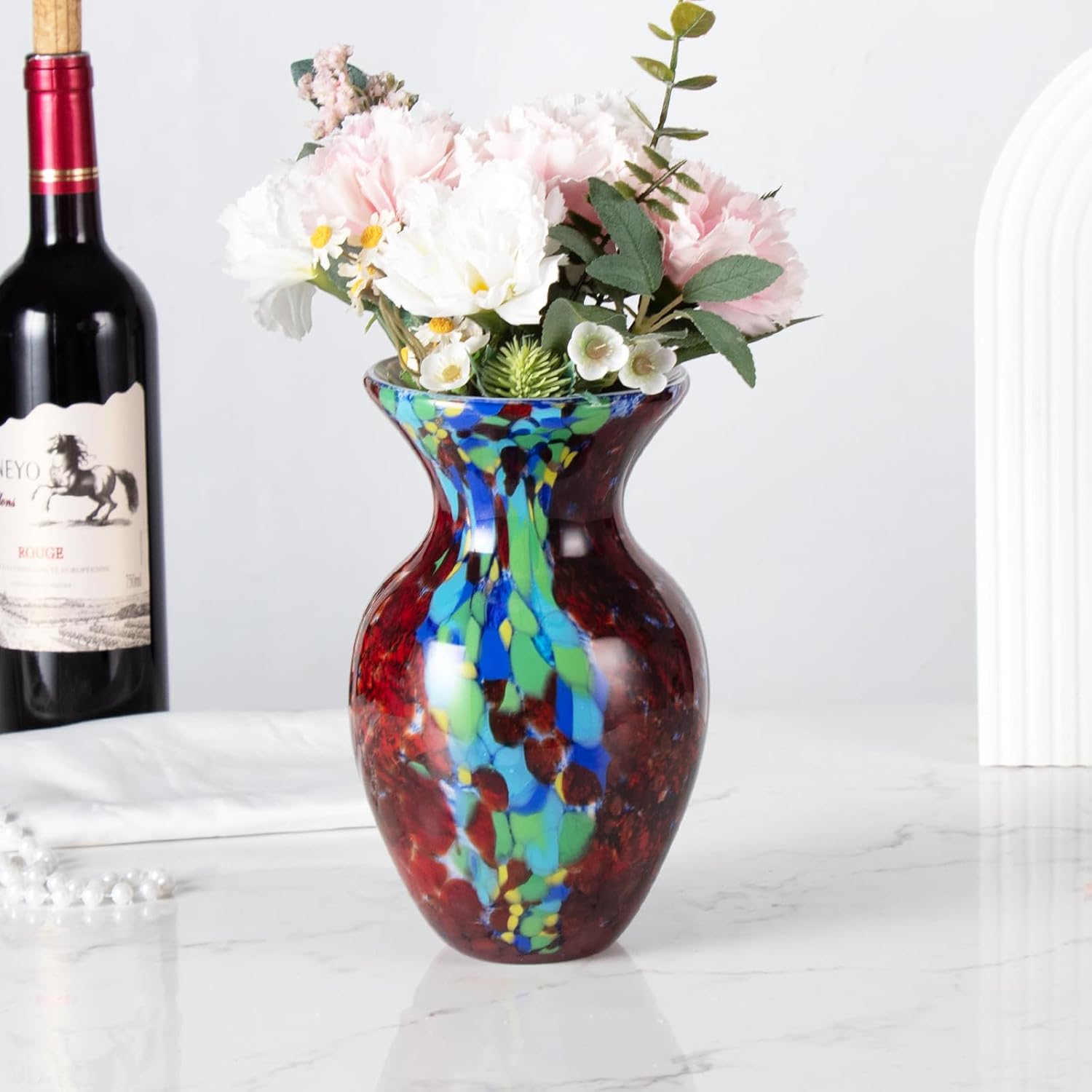 KAMMAK colorful glass vase detail image 2