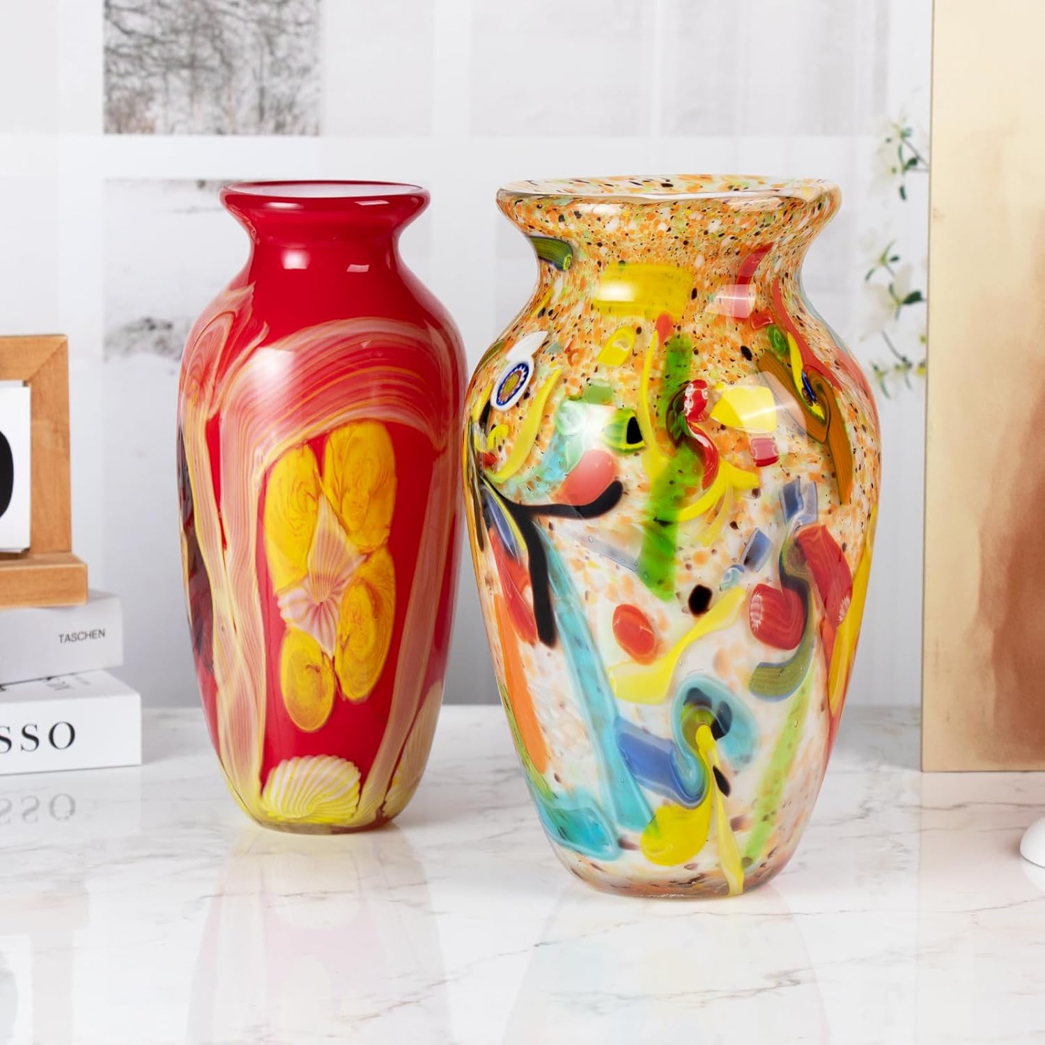 KAMMAK colored glass vase - detail image 1