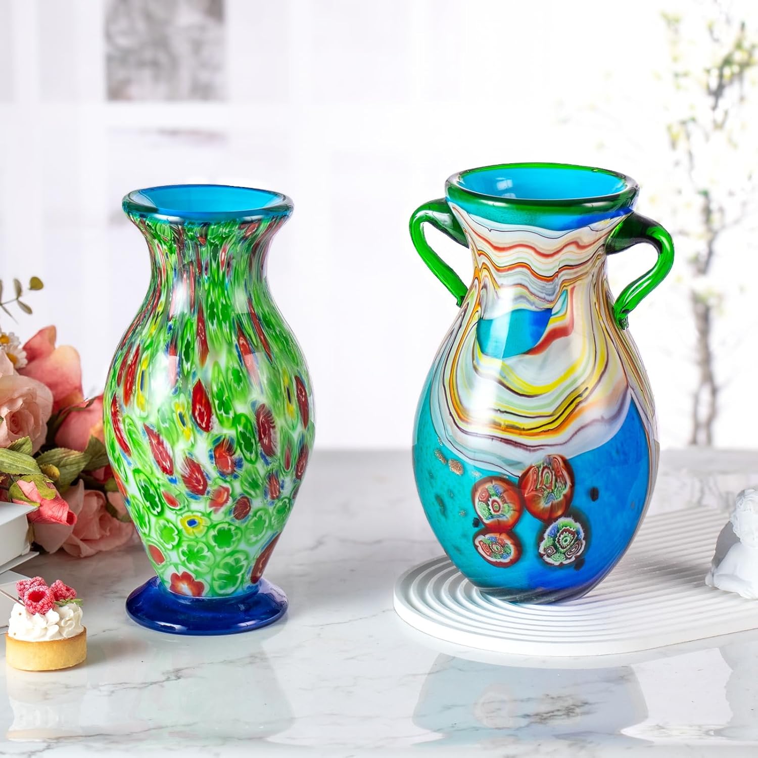 KAMMAK colored glass vase - detail image 1