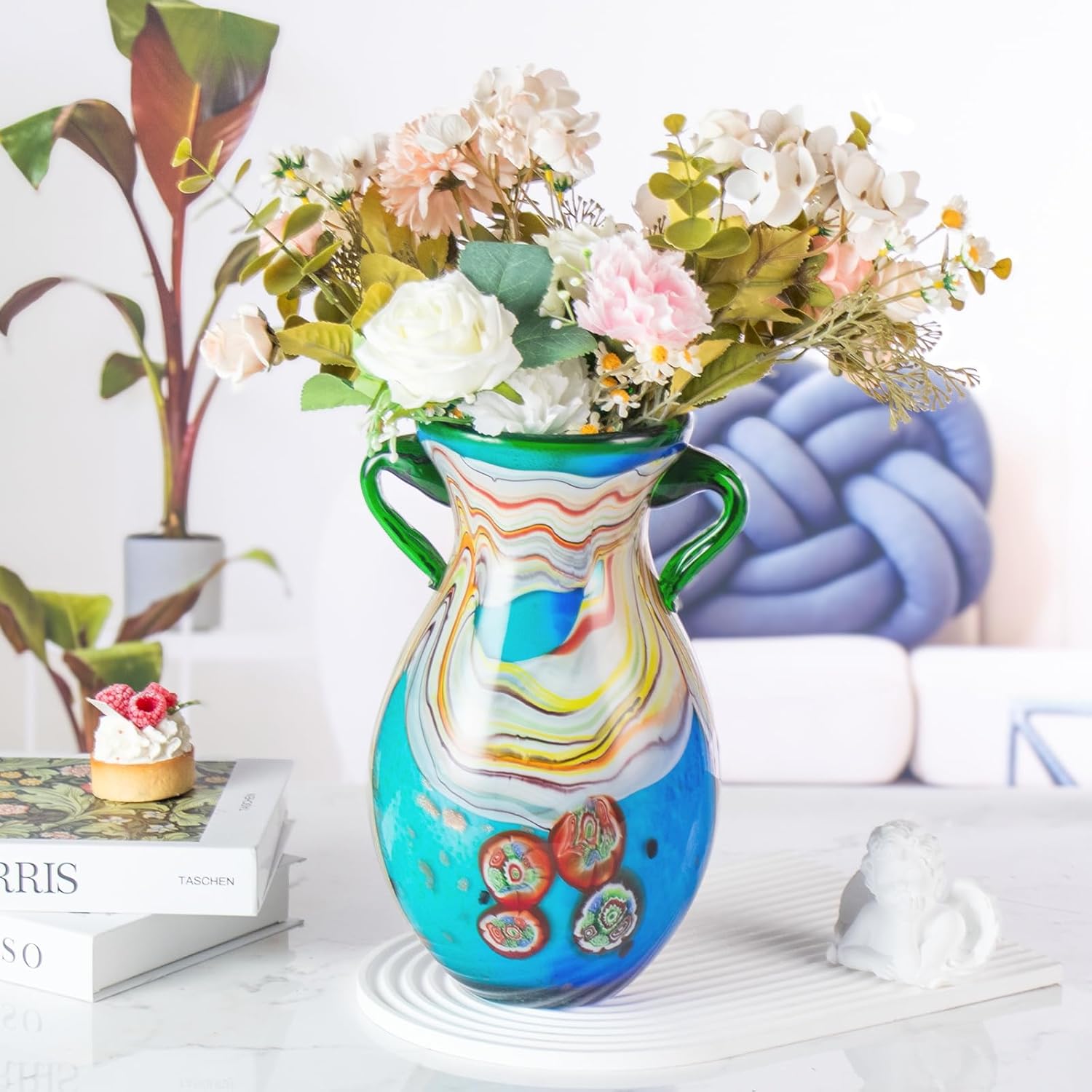 KAMMAK colored glass vase - detail image 2