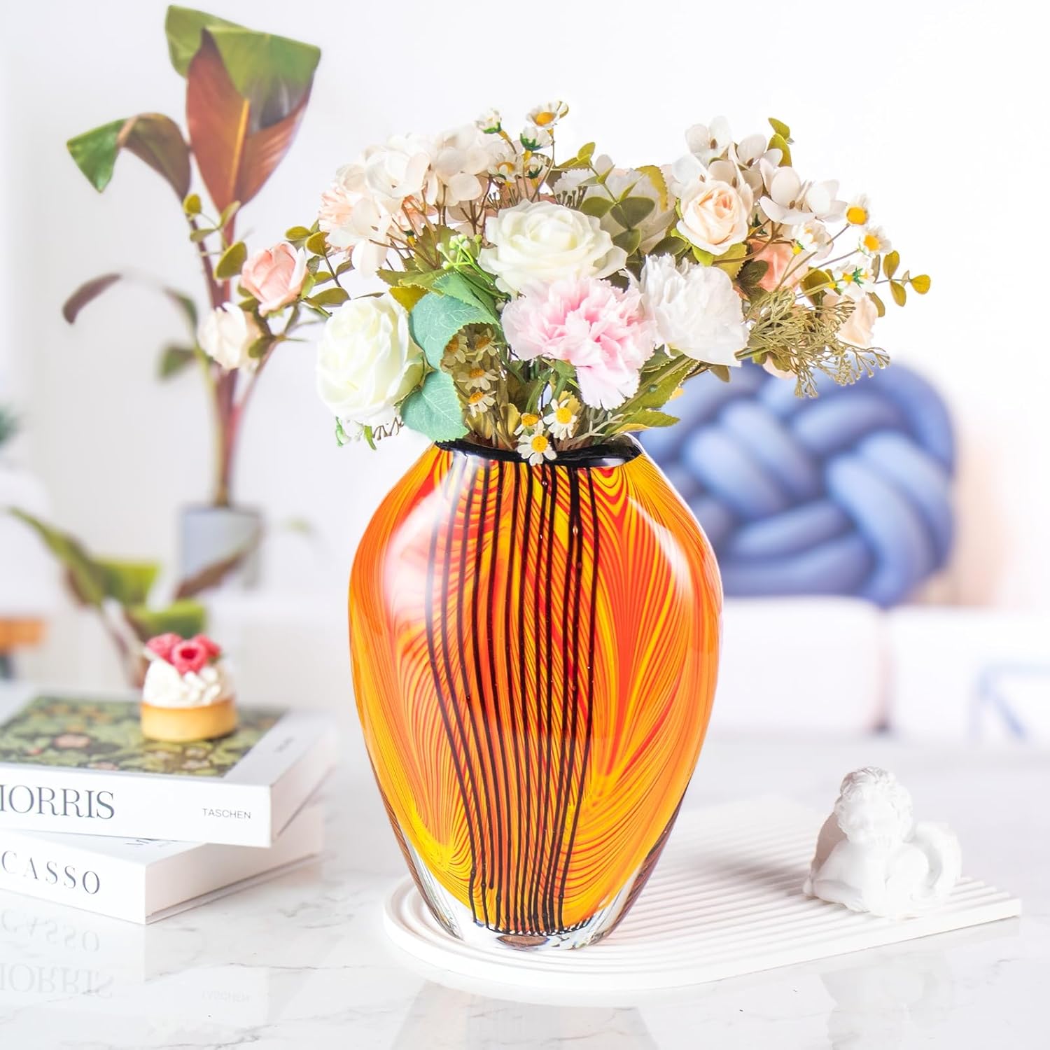 KAMMAK colored glass vase - detail image 2