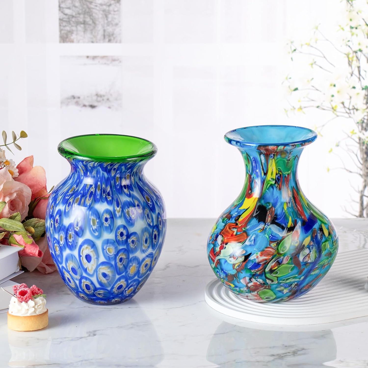 KAMMAK colored glass vase - detail image 1