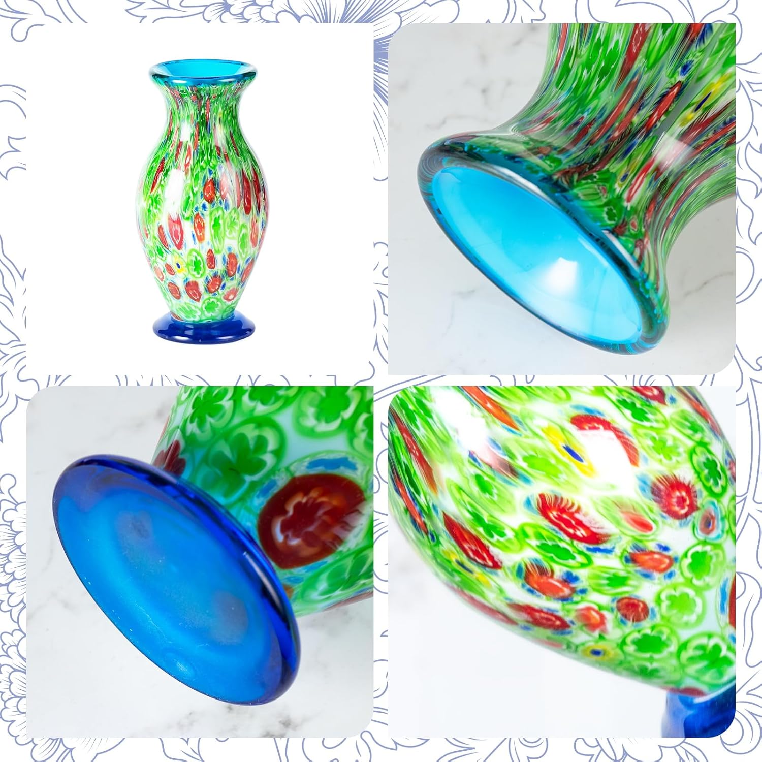 KAMMAK colored glass vase - detail image 3