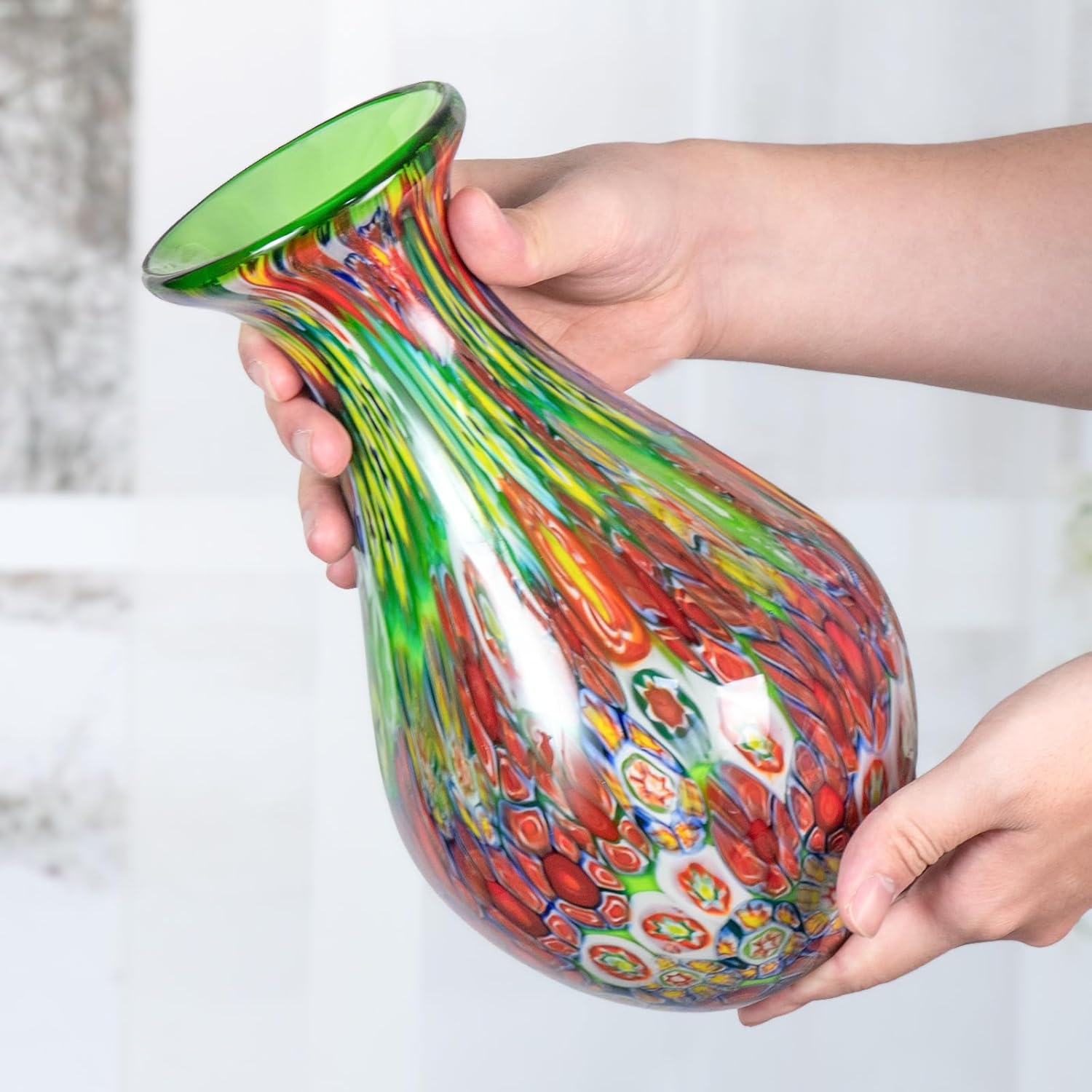 KAMMAK colored glass vase - detail image 4