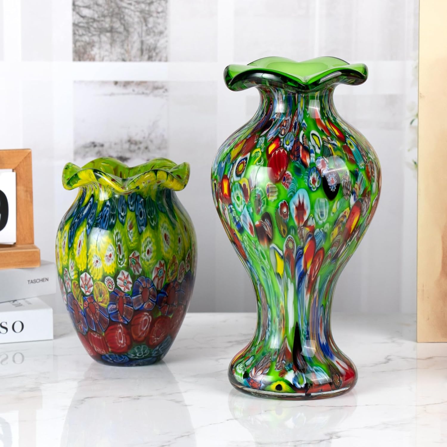 KAMMAK colored glass vase - detail image 1