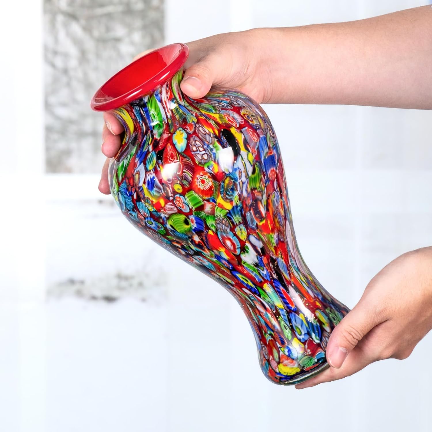 KAMMAK colored glass vase - detail image 4