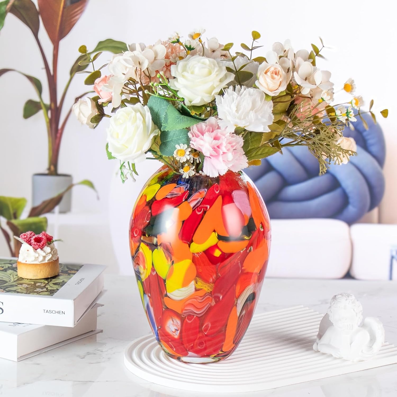 KAMMAK colored glass vase - detail image 2