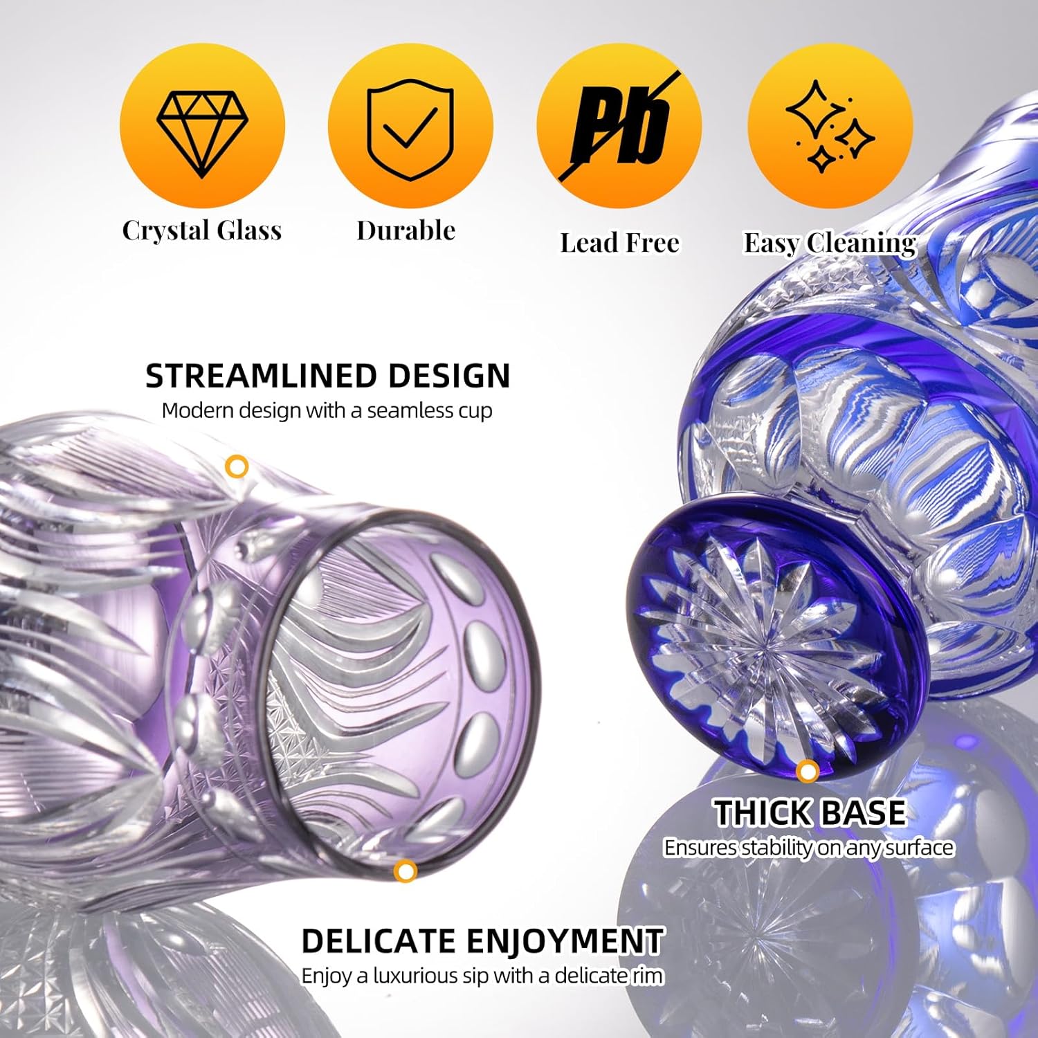 KAMMAK crystal snifter glass detail image 2