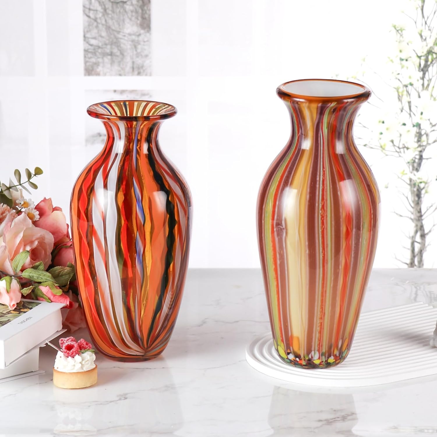 KAMMAK colored glass vase - detail image 2