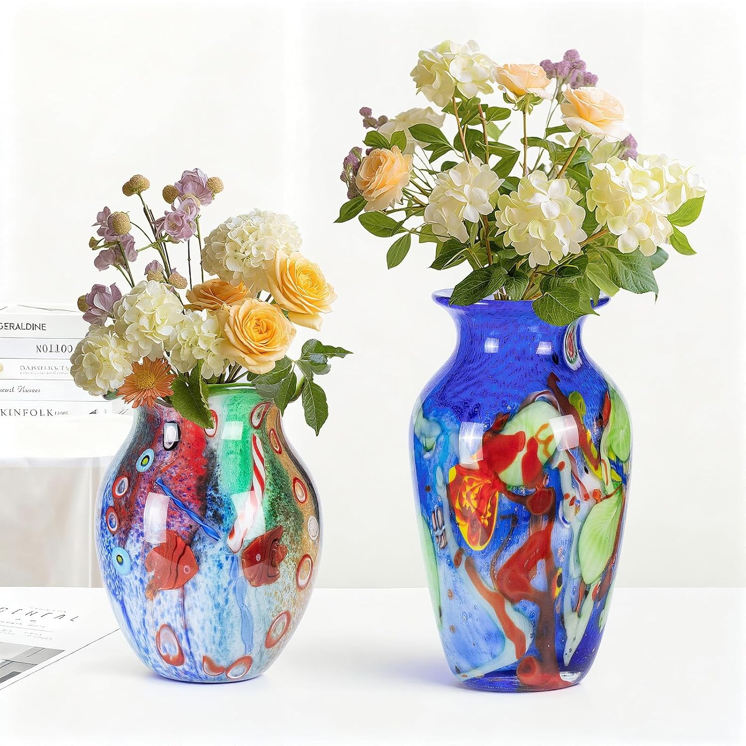 KAMMAK colored glass vase - detail image 1