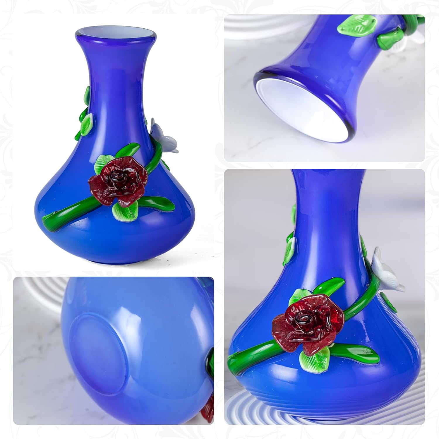 KAMMAK colored glass vase - detail image 2