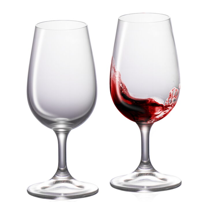 Wine Glasses Set of 2 6.7 oz Crystal Bordeaux Wine Glasses - Image 1
