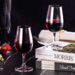 Wine Glasses Set of 2 6.7 oz Crystal Bordeaux Wine Glasses - Image 3