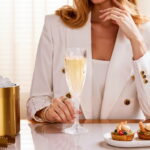 Crystal Champagne Glasses Set of 2, 6.3oz Elegnt Glass - Image 4