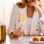 Crystal Champagne Glasses Set of 2, 6.8oz Elegnt Glass - Image 3