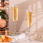 Crystal Champagne Glasses Set of 2, 7.4oz Elegnt - Image 3