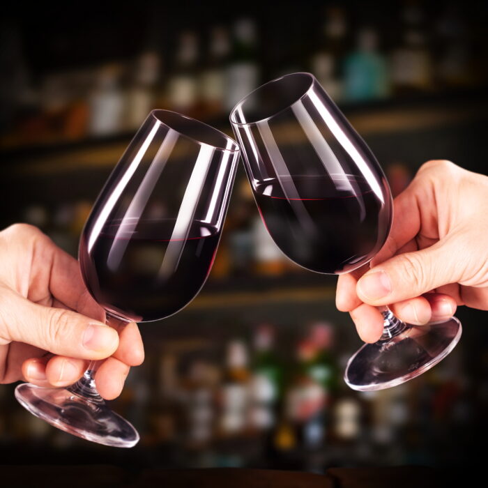 Wine Glasses Set of 2 6.7 oz Crystal Bordeaux Wine Glasses - Image 4