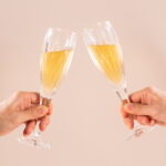 Crystal Champagne Glasses Set of 2, 6.3oz Elegnt Glass - Image 2