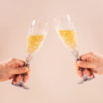 Crystal Champagne Glasses Set of 2, 6.3oz Clear Champagne - Image 4