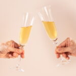 Crystal Champagne Glasses Set of 2, 7.4oz Elegnt - Image 2