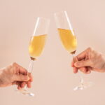 Crystal Champagne Glasses Set of 2, 6.8oz Elegnt Glass - Image 5