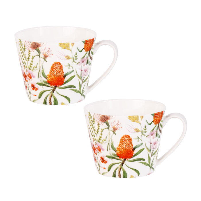 Bone China Mugs 16 oz Coffee Mugs with Handle, Tea Cup - Image 2