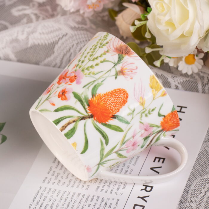 Bone China Mugs 16 oz Coffee Mugs with Handle, Tea Cup - Image 6