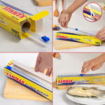 Plastic Wrap with Slide Cutter Food Cling Wrap 12 Inch Kitchen - Image 3
