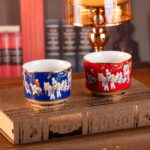 Tea Cups Set of 2, 3.53 Mini Ceramic & Porcelain Tea Mugs - Image 2