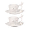 KAMMAK 7KPSP566N ceramic cup and saucer side angle view showing silhouette