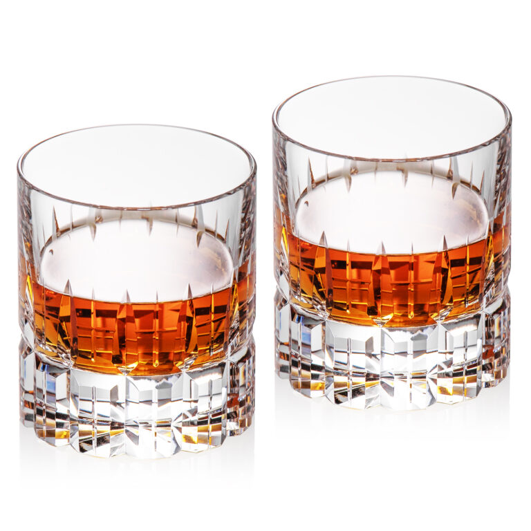 Crystal Whiskey Glasses Set of 2, Luxury 7.78oz Old Fashioned – detail view 4